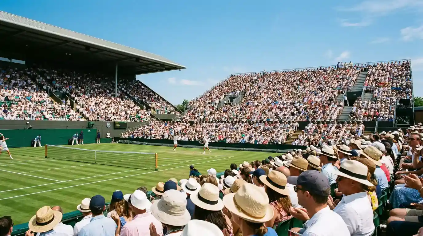 Publik på All England Club under Wimbledon-match